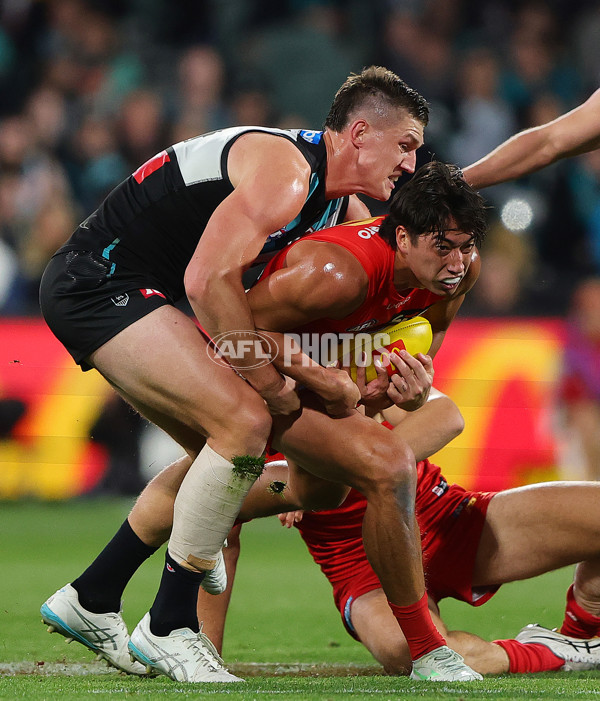 AFL 2025 Round 24 - Port Adelaide v Gold Coast - A-61647478