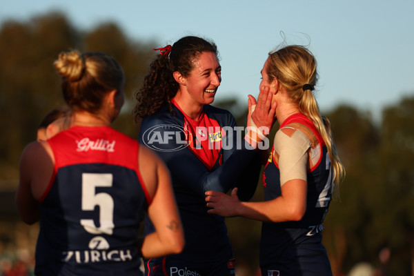 AFLW 2025 Round 02 - Melbourne v St Kilda - A-61688175