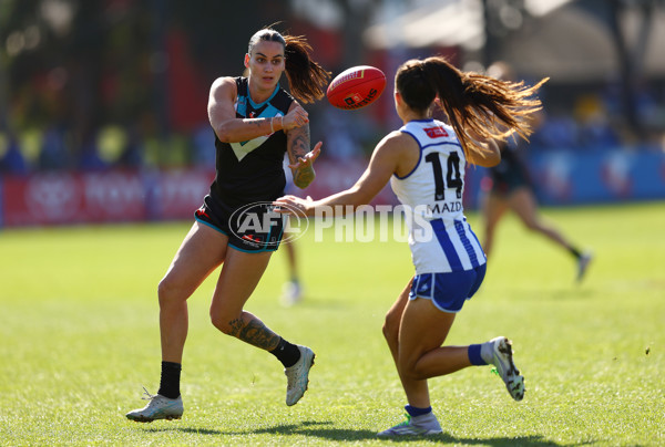 AFLW 2025 Round 02 - North Melbourne v Port Adelaide - A-61726764