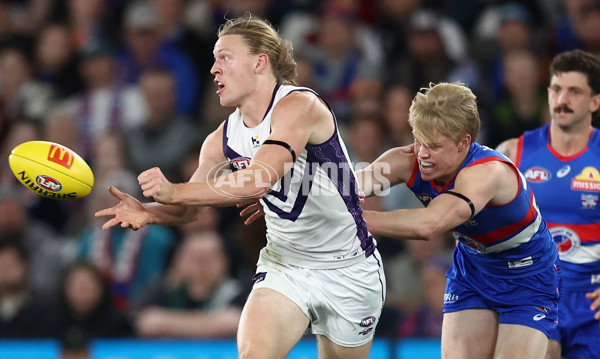 AFL 2025 Round 24 - Western Bulldogs v Fremantle - A-61734708