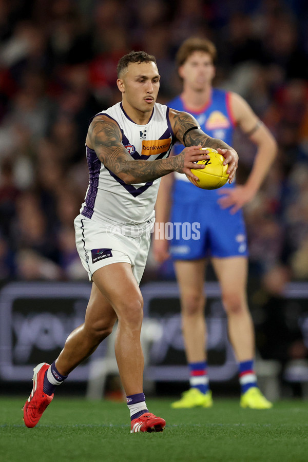 AFL 2025 Round 24 - Western Bulldogs v Fremantle - A-61739520