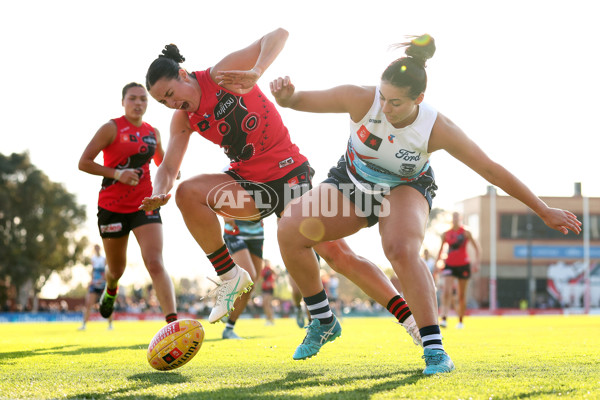 AFLW 2025 Round 04 - Essendon v Geelong - A-62349838
