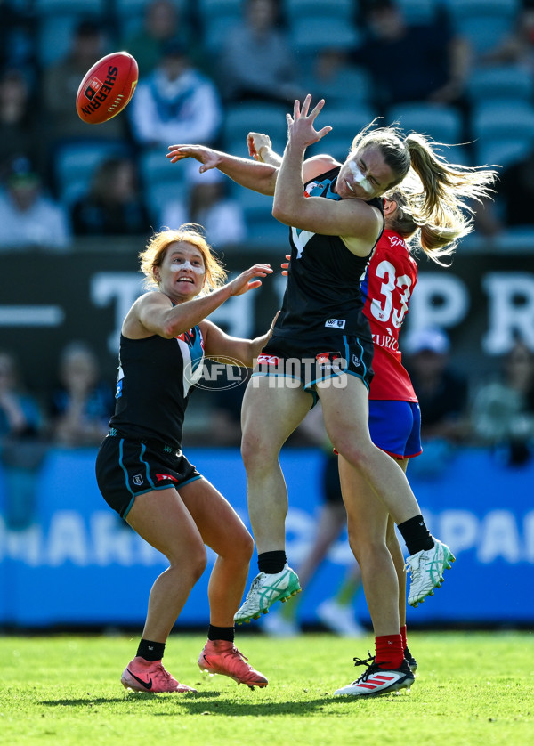 AFLW 2025 Round 05 - Port Adelaide v Melbourne - A-62766750