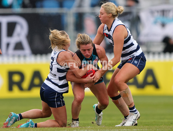AFLW 2025 Round 06 - Port Adelaide v Geelong - A-62921477