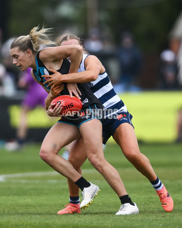 AFLW 2025 Round 06 - Port Adelaide v Geelong - A-62924273
