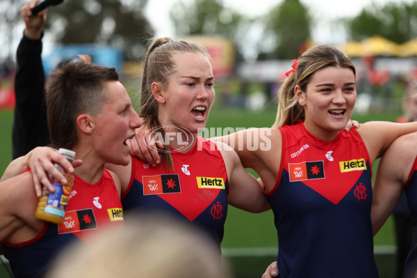 AFLW 2025 Round 06 - Melbourne v West Coast - A-62973945