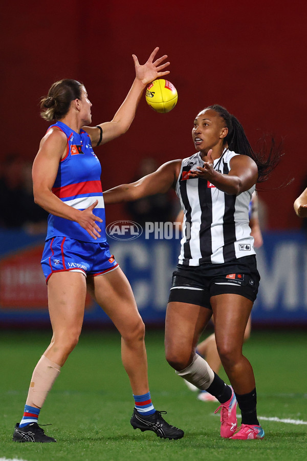 AFLW 2025 Round 07 - Western Bulldogs v Collingwood - A-63090378