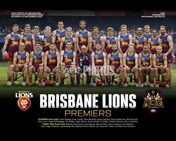 AFL 2025 Media - Brisbane Premiership Prints - A-63178786