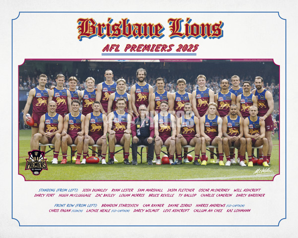 AFL 2025 Media - Brisbane Premiership Prints - A-63180449