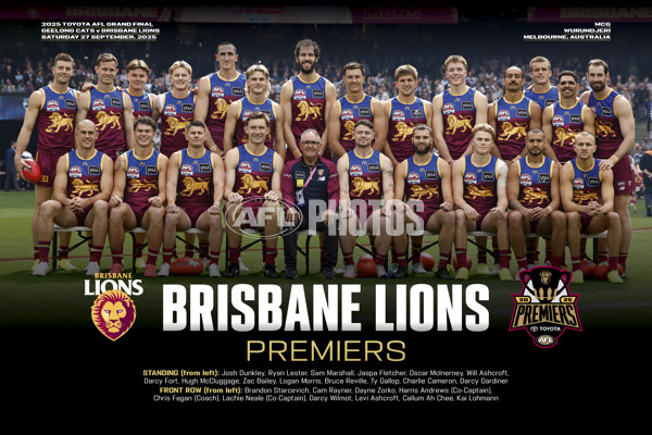 AFL 2025 Media - Brisbane Premiership Prints - A-63180450