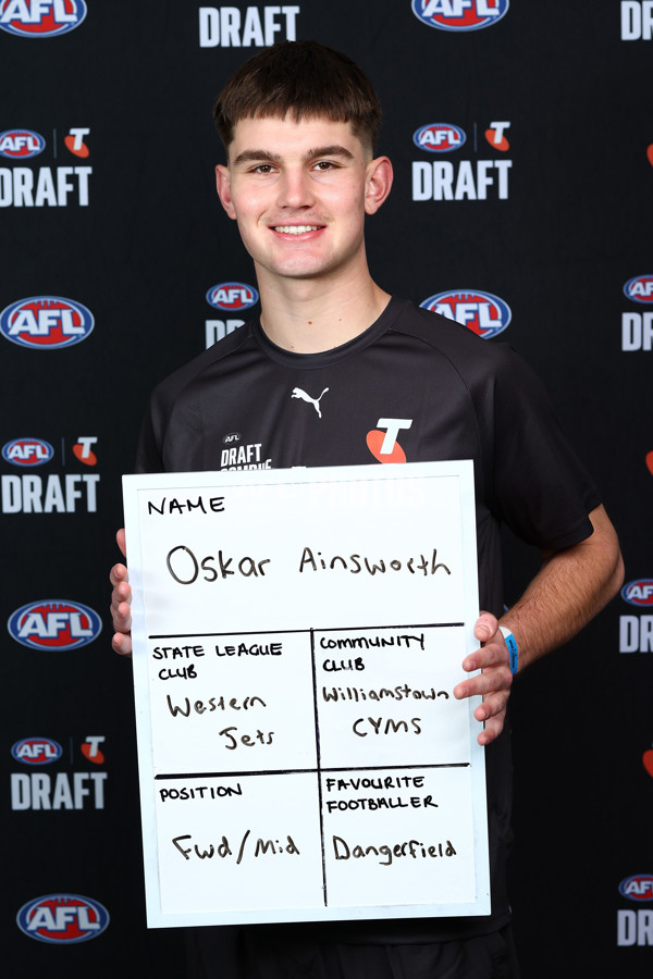AFL 2025 Media - AFL Draft Combine Headshots - A-63330983
