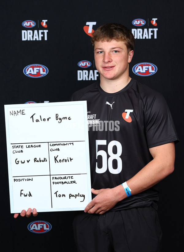 AFL 2025 Media - AFL Draft Combine Headshots - A-63333078
