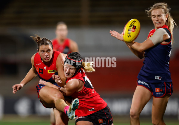 AFLW 2025 Round 08 - Melbourne v Essendon - A-63341929