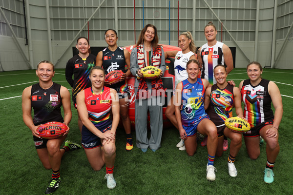 AFLW 2025 Media - Pride Round Launch - A-63418430