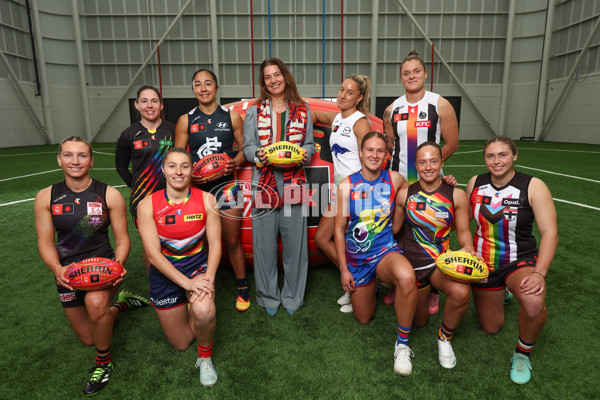 AFLW 2025 Media - Pride Round Launch - A-63418431