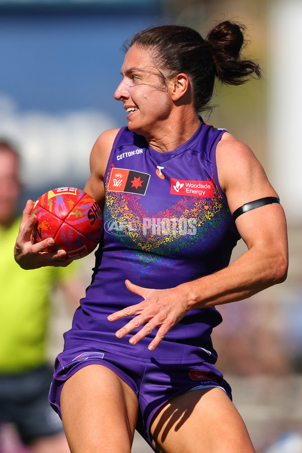 AFLW 2025 Round 09 - Fremantle v Melbourne - A-63898675