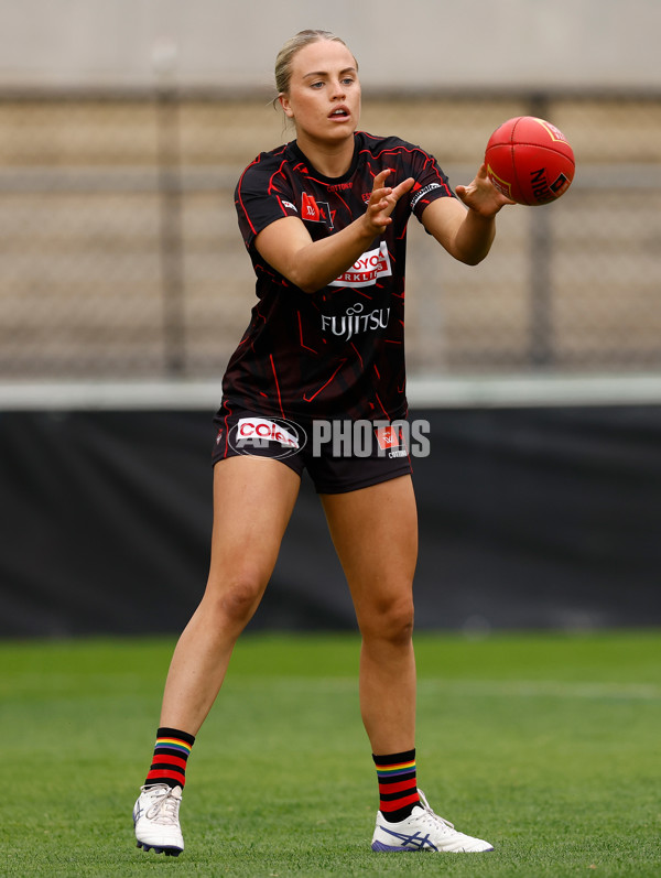 AFLW 2025 Round 10 - Essendon v Brisbane - A-64036106