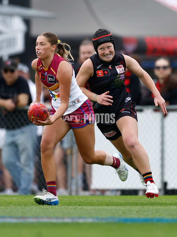 AFLW 2025 Round 10 - Essendon v Brisbane - A-64037805