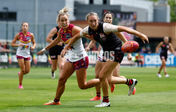 AFLW 2025 Round 10 - Essendon v Brisbane - A-64038599