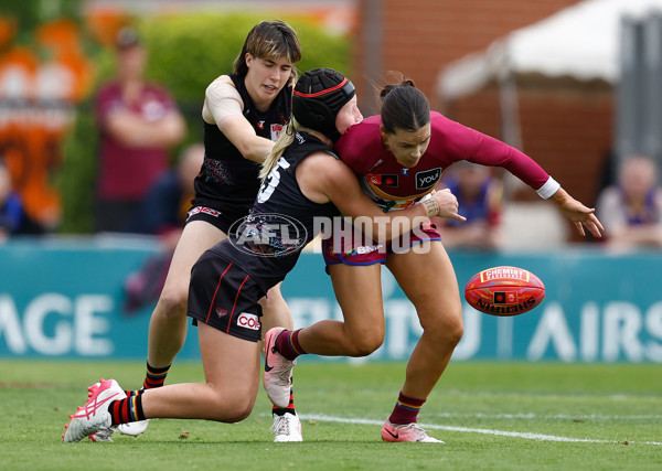 AFLW 2025 Round 10 - Essendon v Brisbane - A-64038644