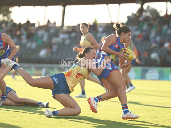 AFLW 2025 Round 10 - Gold Coast v Western Bulldogs - A-64048209