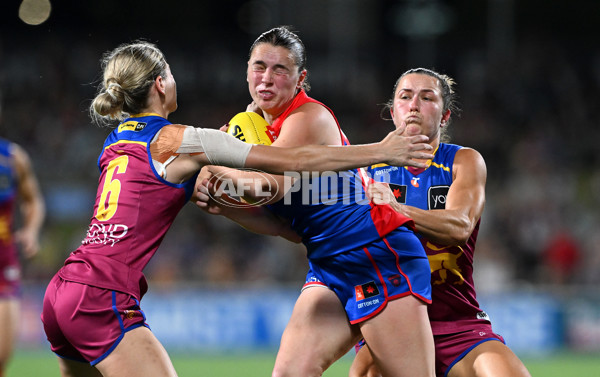 AFLW 2025 Round 11 - Brisbane v Melbourne - A-64179041