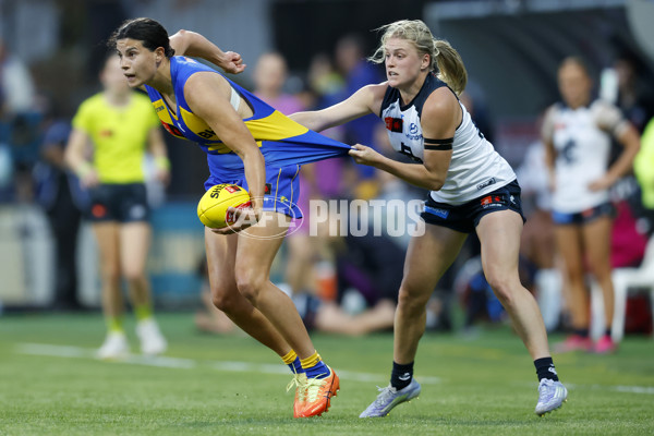 AFLW 2025 Round 12 - West Coast v Carlton - A-64632378