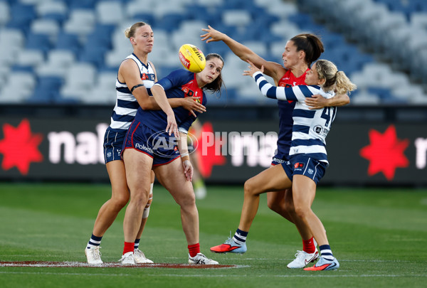 AFLW 2025 Round 12 - Geelong v Melbourne - A-64640497