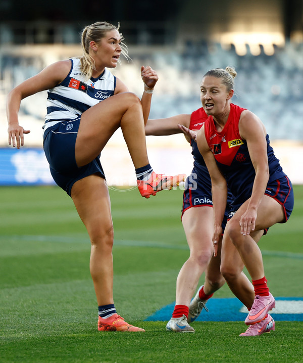 AFLW 2025 Round 12 - Geelong v Melbourne - A-64642272