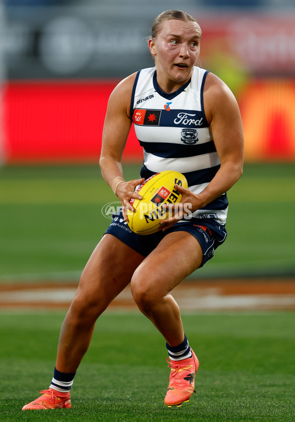 AFLW 2025 Round 12 - Geelong v Melbourne - A-64642282