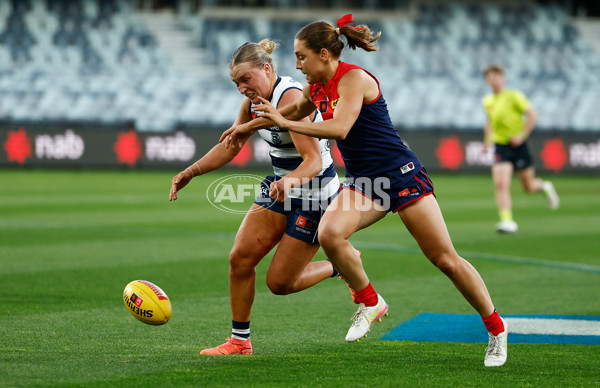 AFLW 2025 Round 12 - Geelong v Melbourne - A-64642301