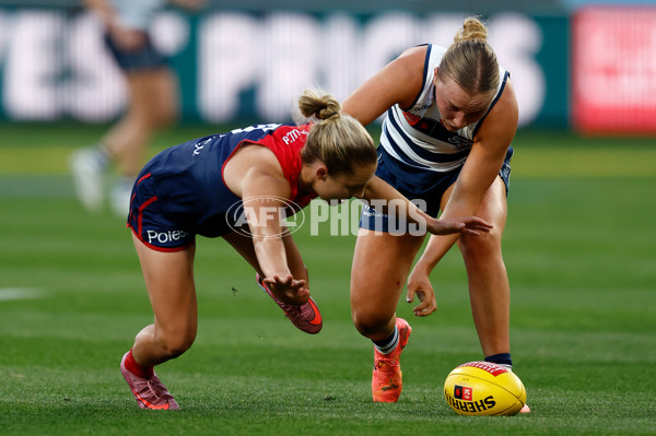AFLW 2025 Round 12 - Geelong v Melbourne - A-64642302