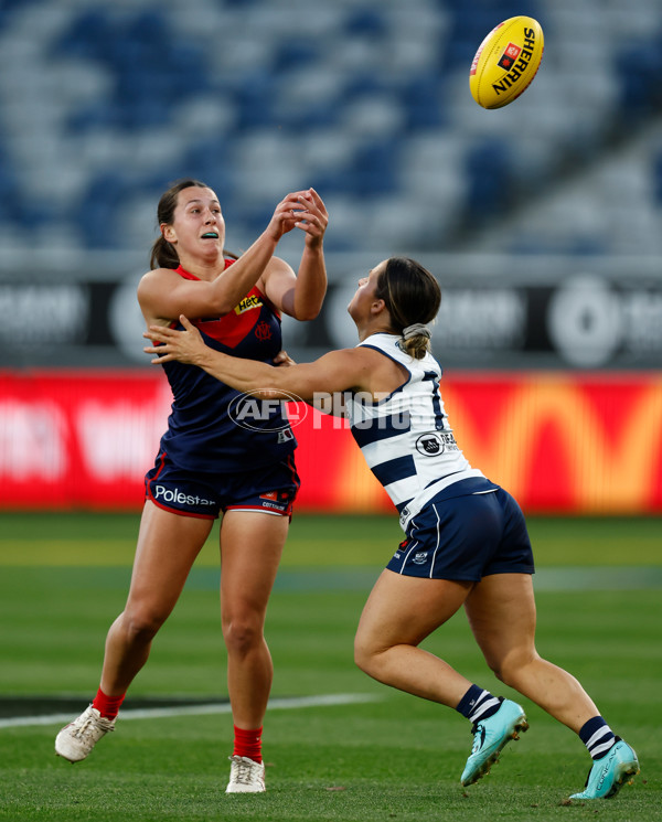 AFLW 2025 Round 12 - Geelong v Melbourne - A-64643151
