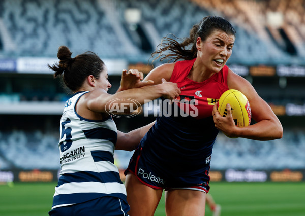 AFLW 2025 Round 12 - Geelong v Melbourne - A-64643202