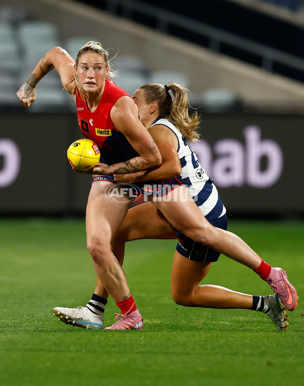 AFLW 2025 Round 12 - Geelong v Melbourne - A-64644538