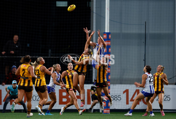 AFLW 2025 First Qualifying Final - North Melbourne v Hawthorn - A-64741162