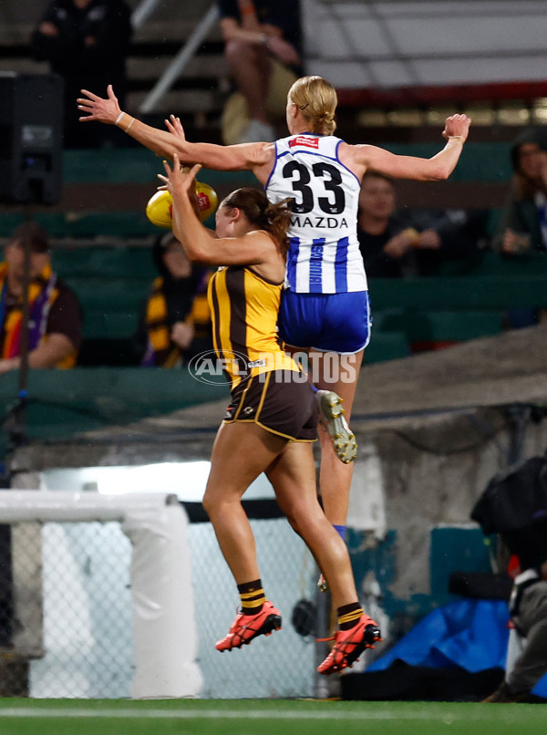 AFLW 2025 First Qualifying Final - North Melbourne v Hawthorn - A-64743093
