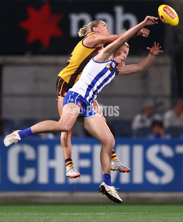 AFLW 2025 First Qualifying Final - North Melbourne v Hawthorn - A-64743535