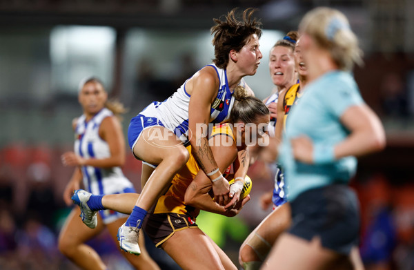 AFLW 2025 First Qualifying Final - North Melbourne v Hawthorn - A-64743538