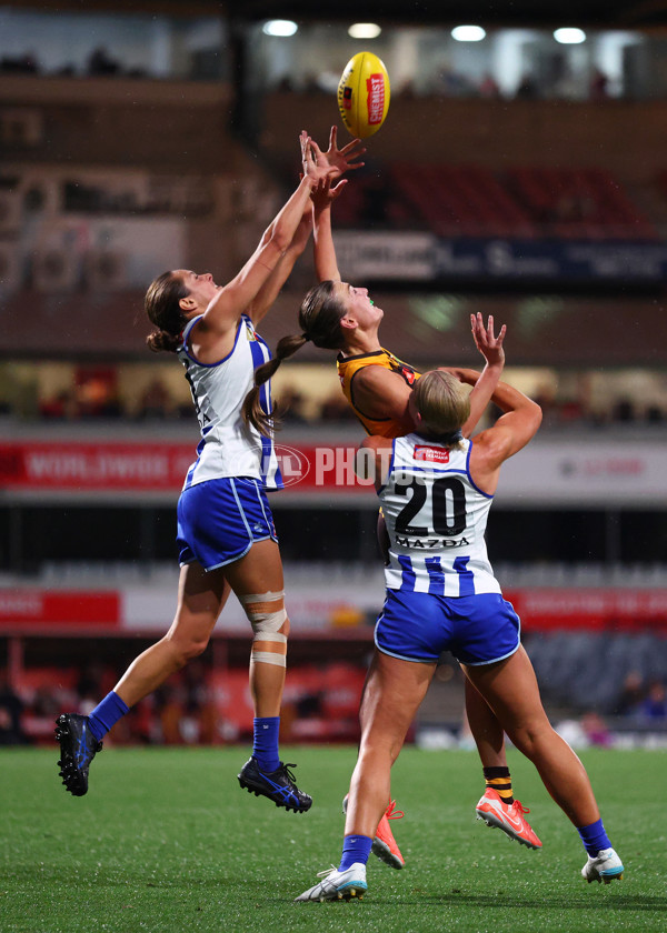 AFLW 2025 First Qualifying Final - North Melbourne v Hawthorn - A-64743589