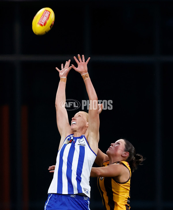 AFLW 2025 First Qualifying Final - North Melbourne v Hawthorn - A-64743625
