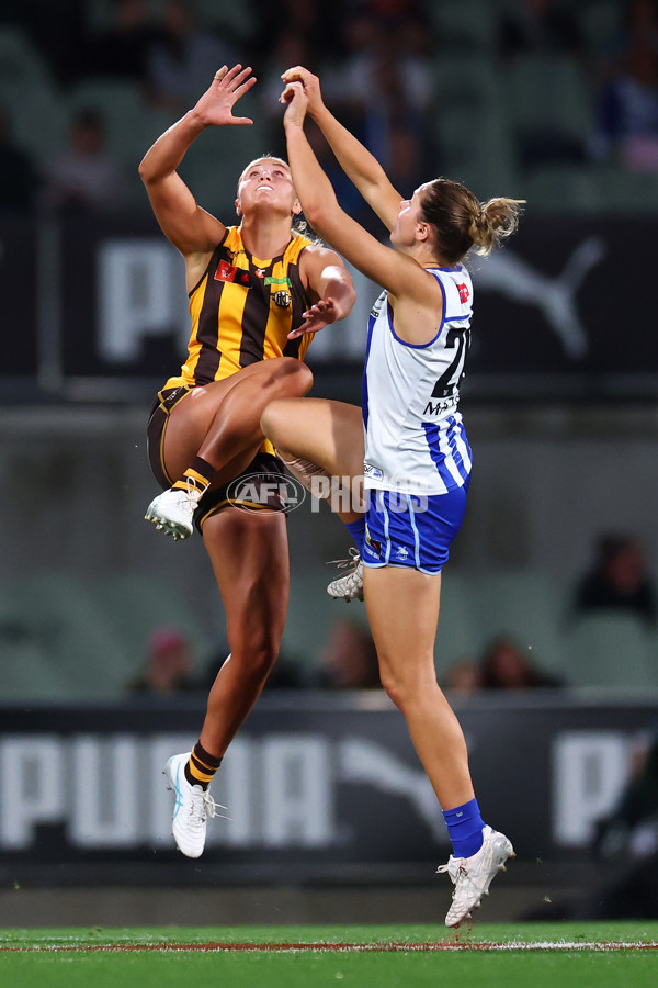 AFLW 2025 First Qualifying Final - North Melbourne v Hawthorn - A-64745764