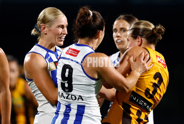 AFLW 2025 First Qualifying Final - North Melbourne v Hawthorn - A-64745780