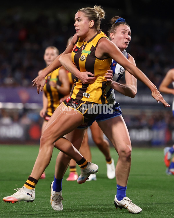 AFLW 2025 First Qualifying Final - North Melbourne v Hawthorn - A-64745849