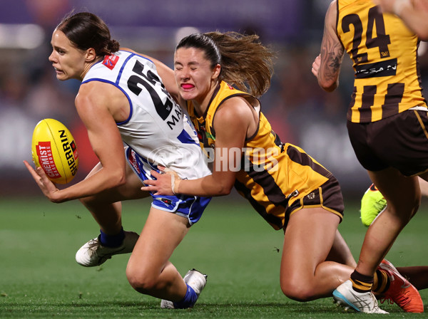 AFLW 2025 First Qualifying Final - North Melbourne v Hawthorn - A-64745853