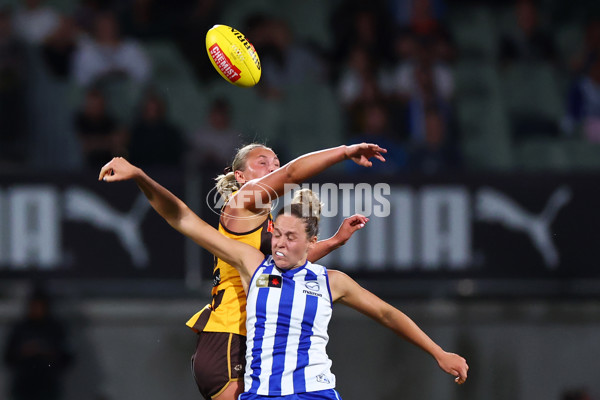 AFLW 2025 First Qualifying Final - North Melbourne v Hawthorn - A-64745857