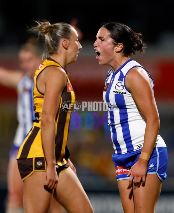 AFLW 2025 First Qualifying Final - North Melbourne v Hawthorn - A-64745923
