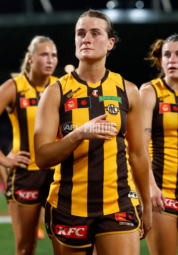 AFLW 2025 First Qualifying Final - North Melbourne v Hawthorn - A-64745937