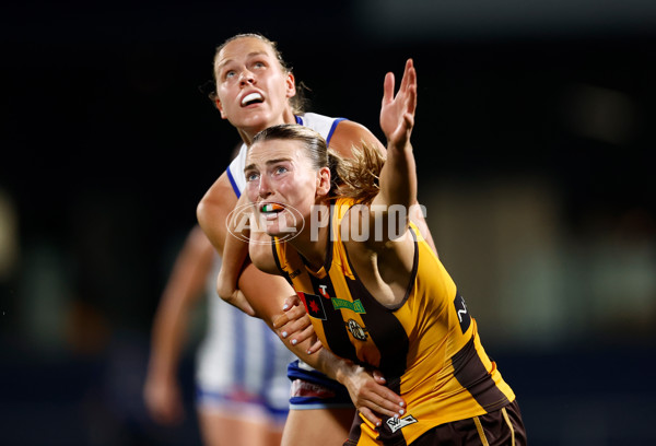 AFLW 2025 First Qualifying Final - North Melbourne v Hawthorn - A-64748083