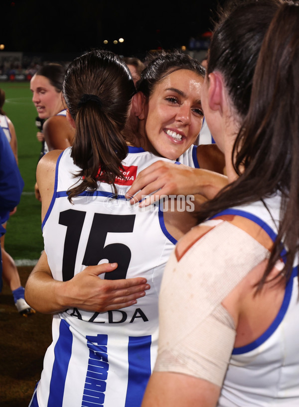 AFLW 2025 First Qualifying Final - North Melbourne v Hawthorn - A-64748108